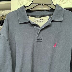 Men's Blue Nautical Size L Blue  long sleeve ❤️